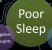 Poor sleep infographic