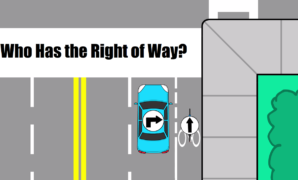 Bicycles and Cars; Who Has the Right of Way?